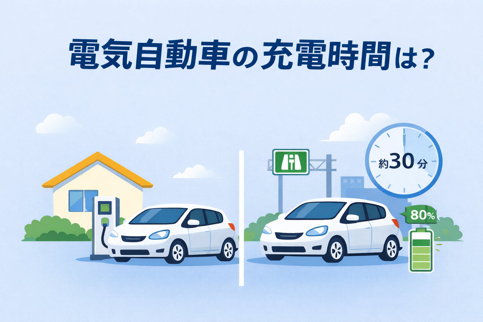 電気自動車の充電の疑問解決