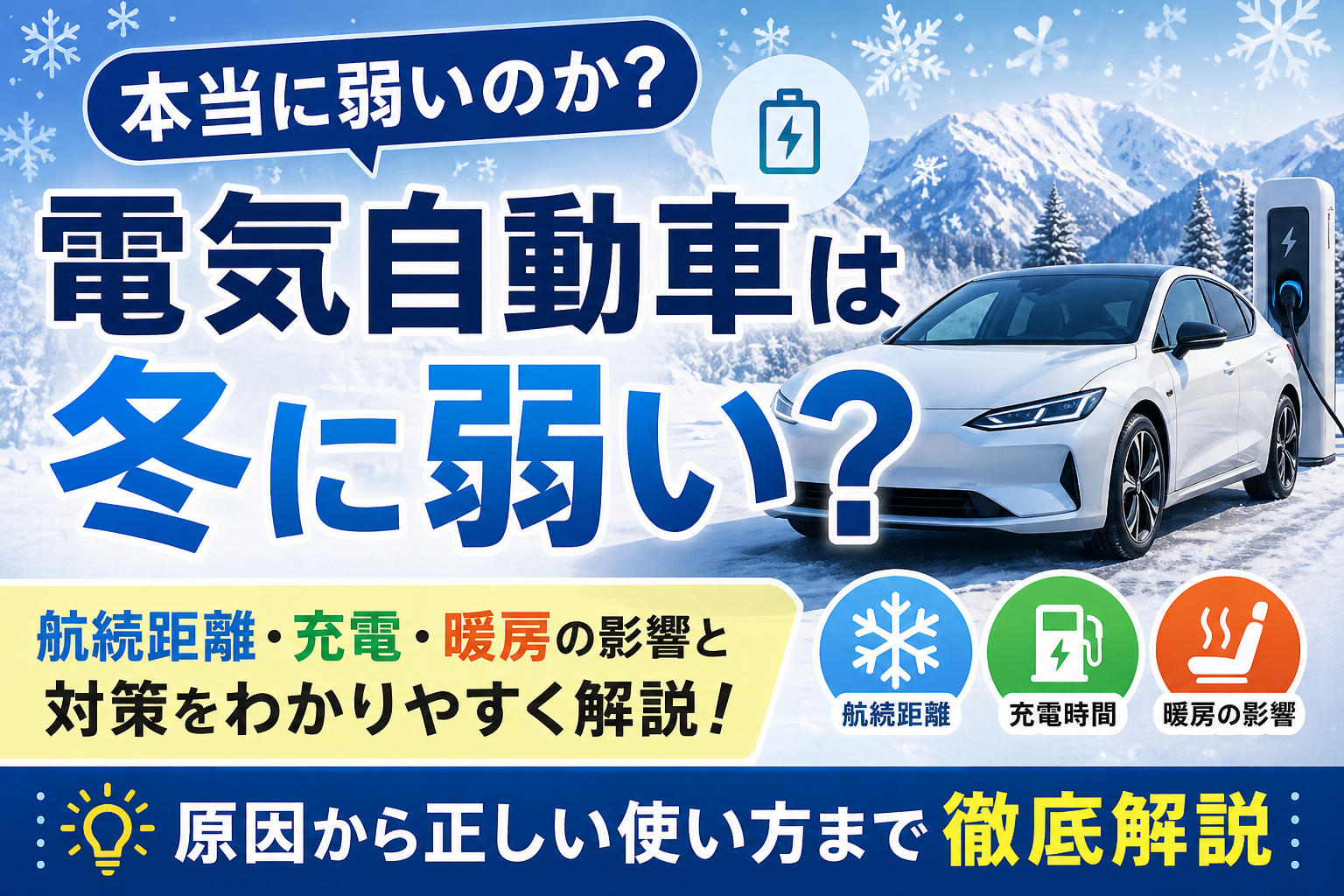 電気自動車は冬に弱いのか？