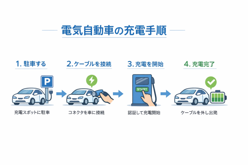 外出先充電の流れ解説