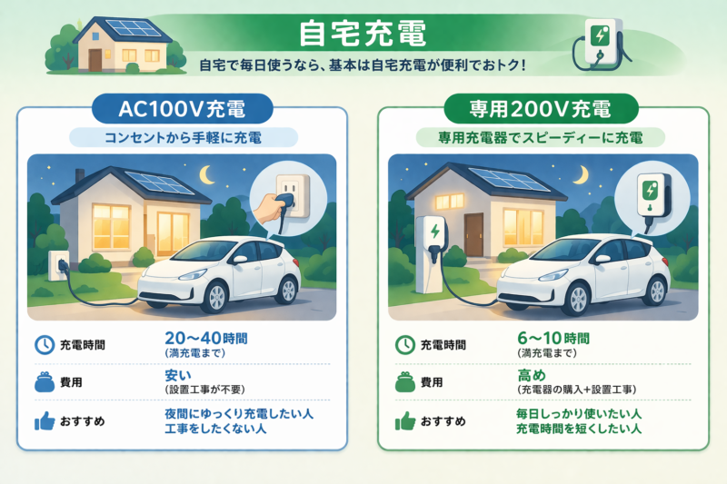 自宅充電のイメージ