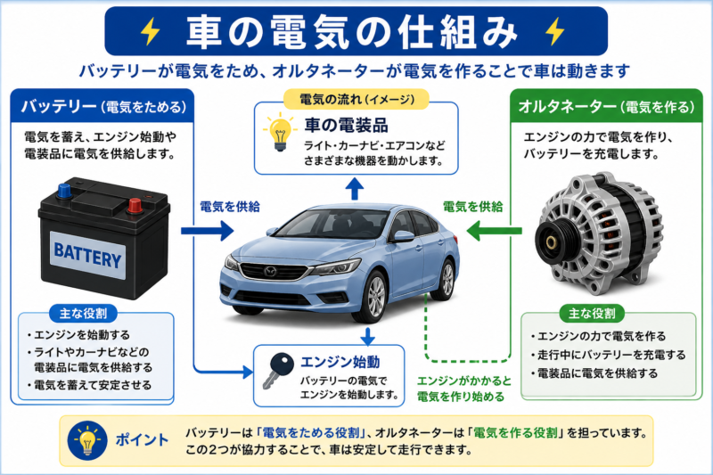車の電気の仕組み解説