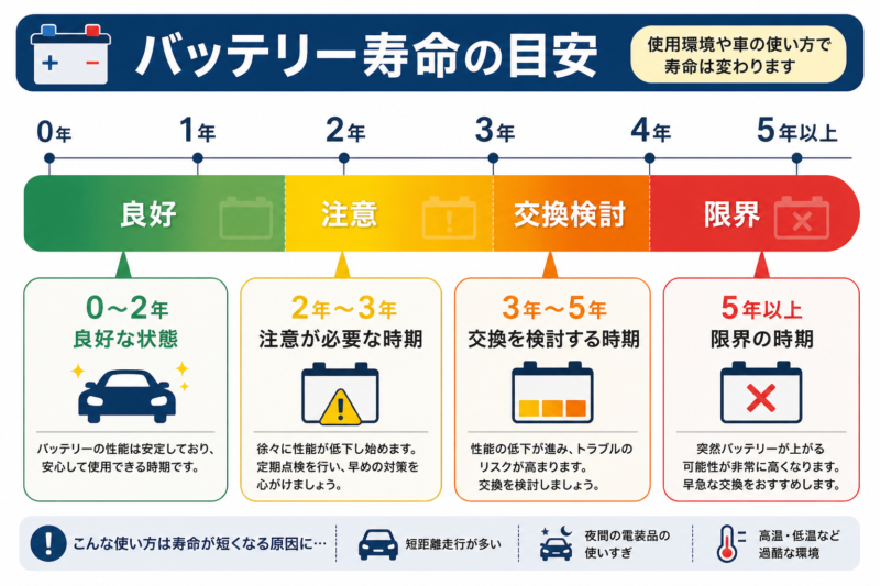 バッテリー寿命の真安